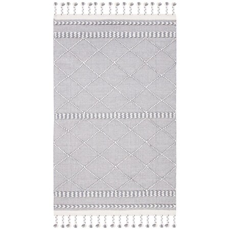 Safavieh 3 x 5 ft. Casablanca Bohemian Hand Loomed Rectangle Area Rug, Grey & Ivory CSB575F-3